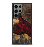 Galaxy S23 Ultra Wood+Resin Phone Case - June (Red, 721930)