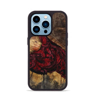 iPhone 14 Pro Wood+Resin Phone Case - June (Red, 721930)