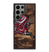 Galaxy S23 Ultra Wood+Resin Phone Case - Darryl (Red, 721931)