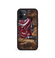 iPhone 12 mini Wood+Resin Phone Case - Darryl (Red, 721931)