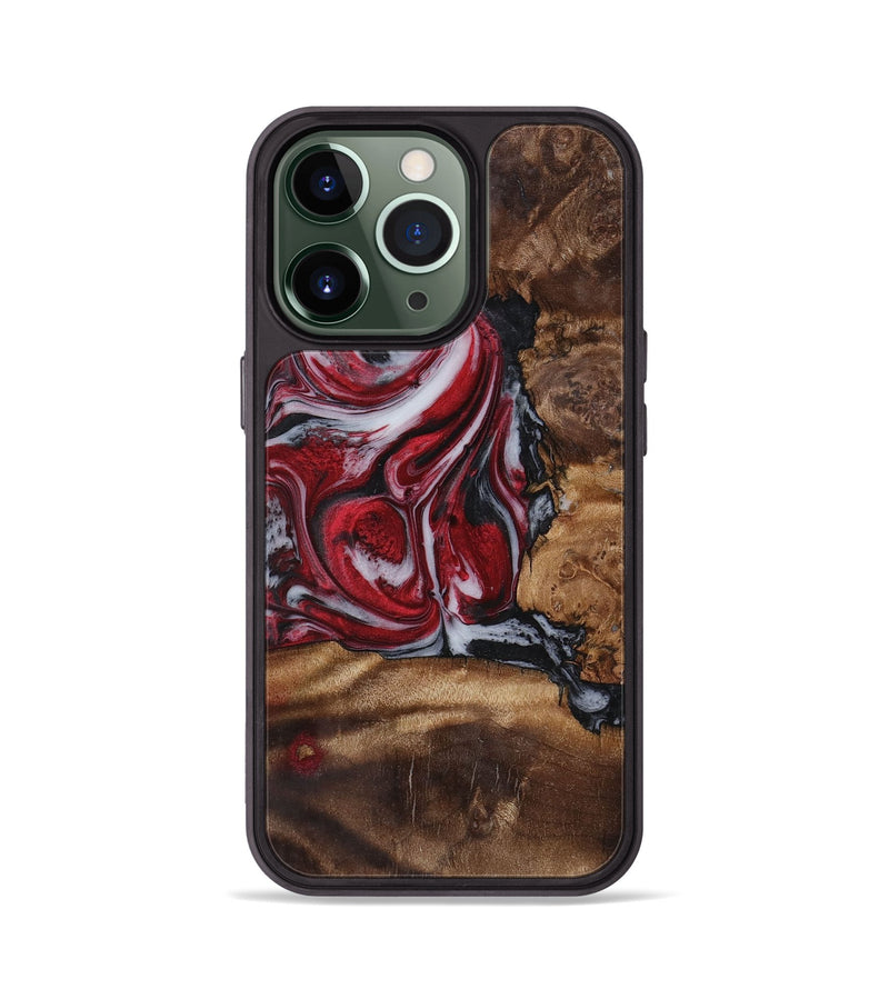 iPhone 13 Pro Wood+Resin Phone Case - Darryl (Red, 721931)