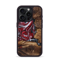 iPhone 15 Pro Wood+Resin Phone Case - Darryl (Red, 721931)