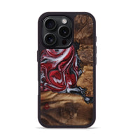 iPhone 16 Pro Wood+Resin Phone Case - Darryl (Red, 721931)