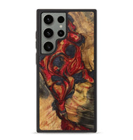 Galaxy S23 Ultra Wood+Resin Phone Case - Lindsay (Red, 721932)