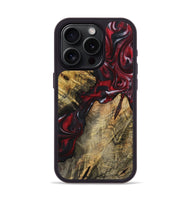 iPhone 15 Pro Wood+Resin Phone Case - Susan (Red, 721934)