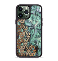 iPhone 13 Pro Max Wood+Resin Phone Case - Anthony (Pattern, 721937)