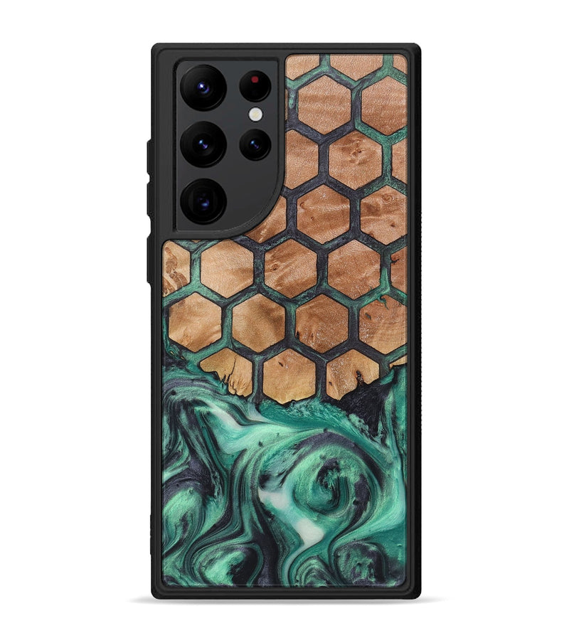 Galaxy S22 Ultra Wood+Resin Phone Case - Nathaniel (Pattern, 721938)