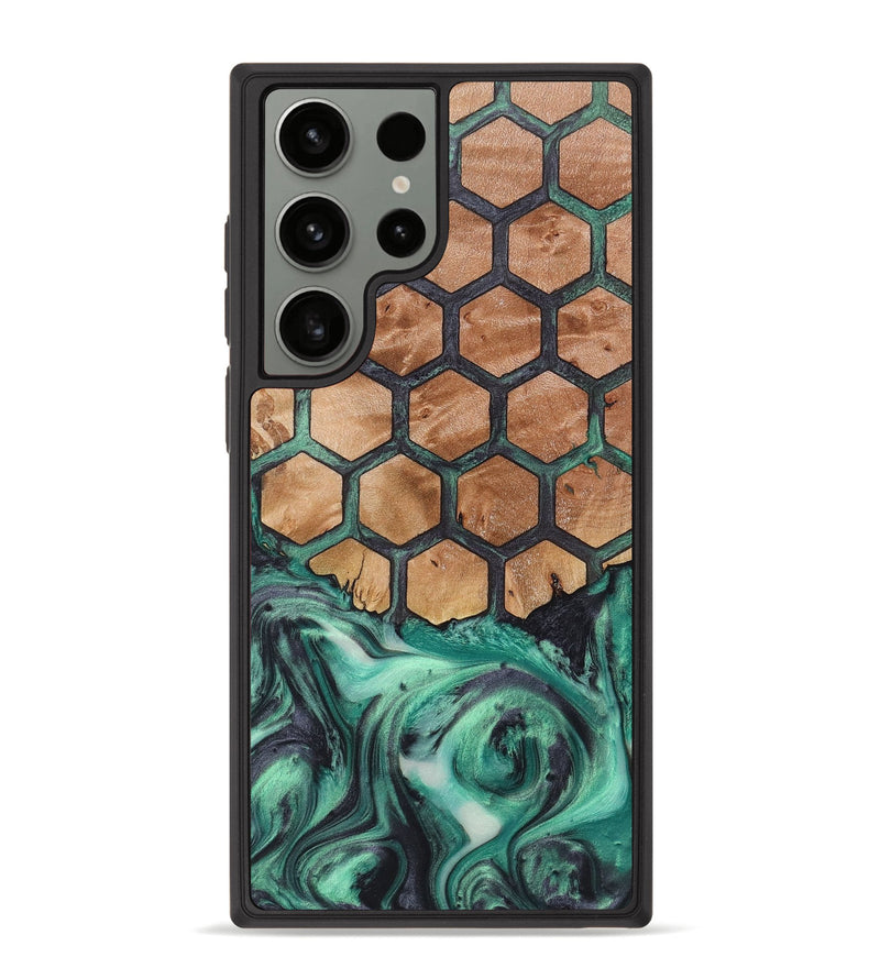 Galaxy S23 Ultra Wood+Resin Phone Case - Nathaniel (Pattern, 721938)