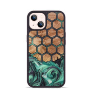 iPhone 14 Wood+Resin Phone Case - Nathaniel (Pattern, 721938)