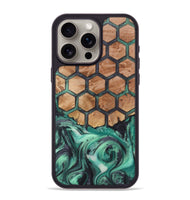 iPhone 15 Pro Max Wood+Resin Phone Case - Nathaniel (Pattern, 721938)