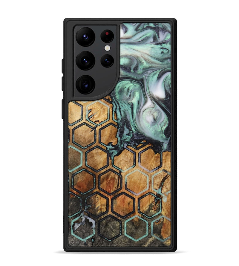 Galaxy S22 Ultra Wood+Resin Phone Case - Freddie (Pattern, 721939)