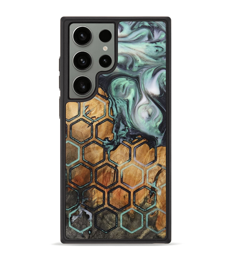 Galaxy S23 Ultra Wood+Resin Phone Case - Freddie (Pattern, 721939)