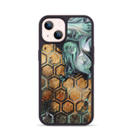 iPhone 14 Wood+Resin Phone Case - Freddie (Pattern, 721939)