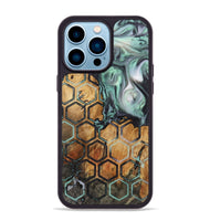 iPhone 14 Pro Max Wood+Resin Phone Case - Freddie (Pattern, 721939)