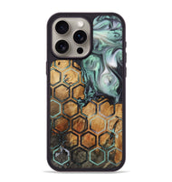 iPhone 15 Pro Max Wood+Resin Phone Case - Freddie (Pattern, 721939)