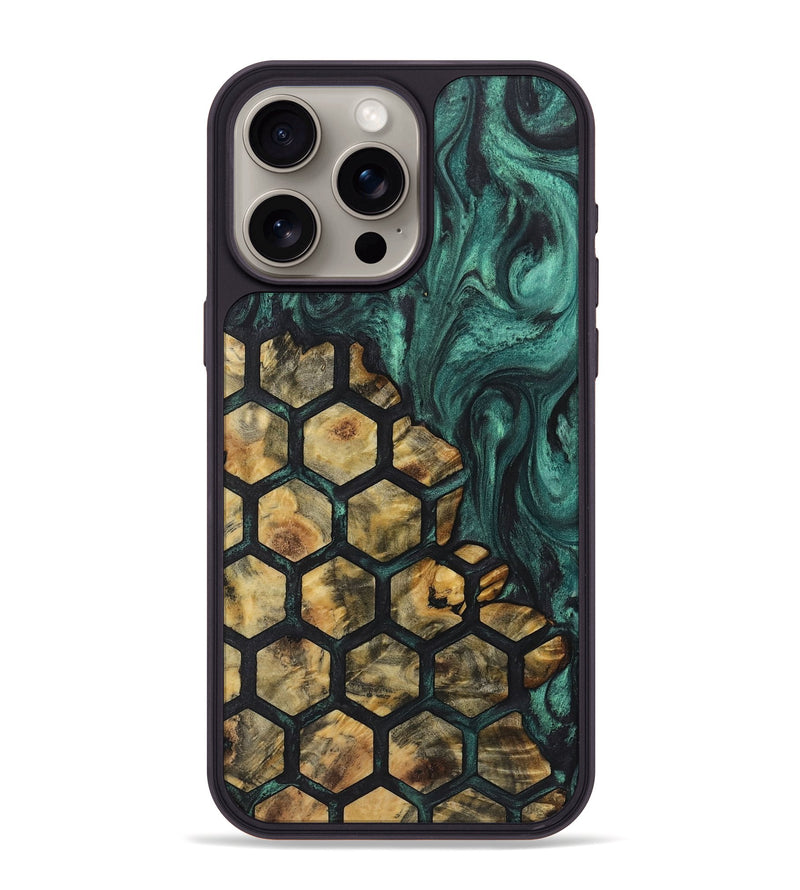 iPhone 15 Pro Max Wood+Resin Phone Case - Paris (Pattern, 721940)