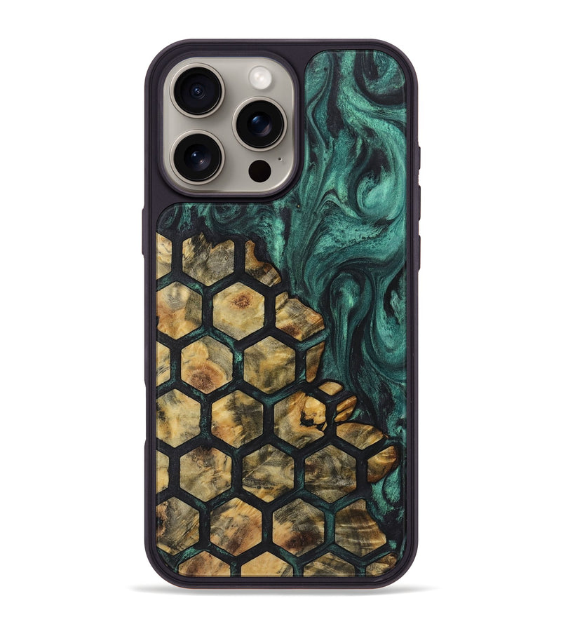 iPhone 16 Pro Max Wood+Resin Phone Case - Paris (Pattern, 721940)