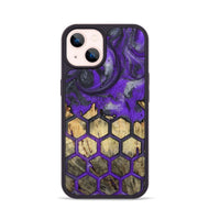 iPhone 14 Wood+Resin Phone Case - Talia (Pattern, 721941)