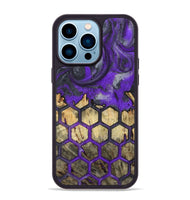 iPhone 14 Pro Max Wood+Resin Phone Case - Talia (Pattern, 721941)