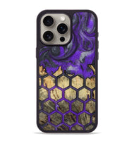 iPhone 15 Pro Max Wood+Resin Phone Case - Talia (Pattern, 721941)