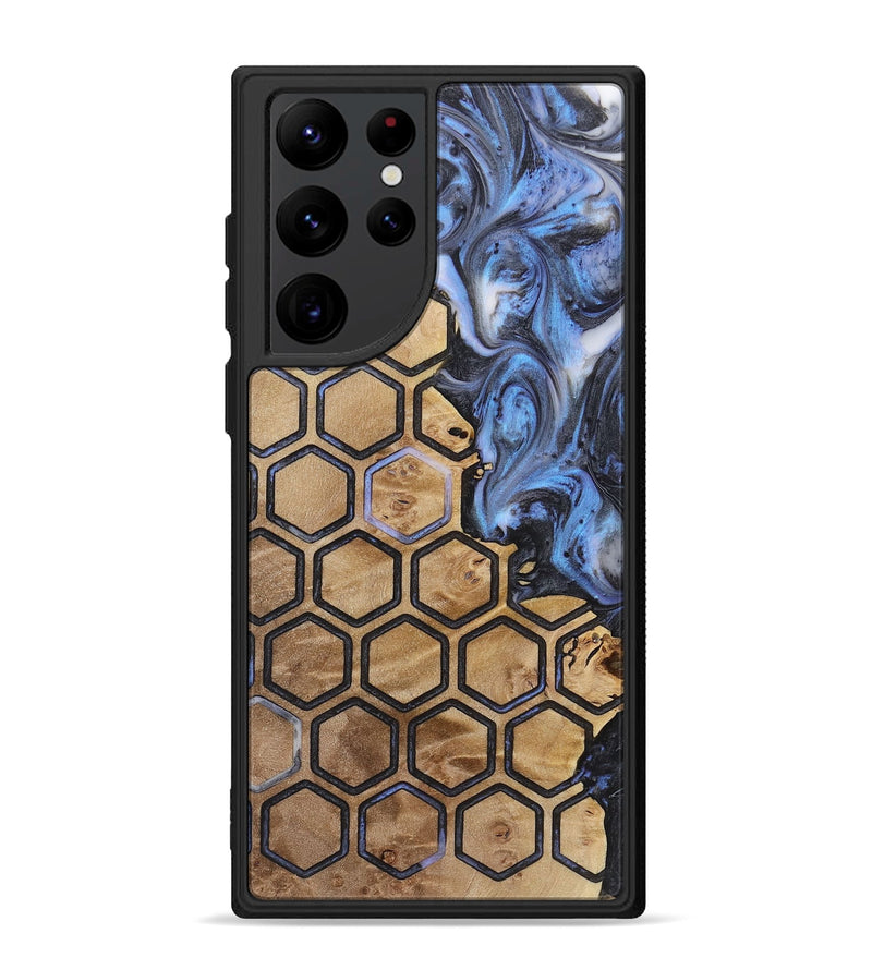 Galaxy S22 Ultra Wood+Resin Phone Case - Caiden (Pattern, 721942)