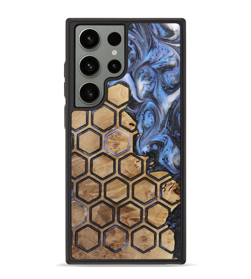 Galaxy S23 Ultra Wood+Resin Phone Case - Caiden (Pattern, 721942)