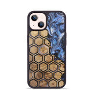 iPhone 14 Wood+Resin Phone Case - Caiden (Pattern, 721942)