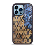 iPhone 14 Pro Max Wood+Resin Phone Case - Caiden (Pattern, 721942)