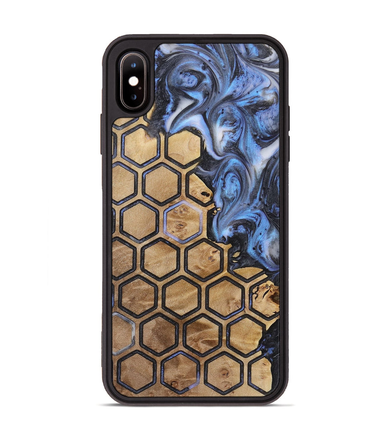 iPhone Xs Max Wood+Resin Phone Case - Caiden (Pattern, 721942)