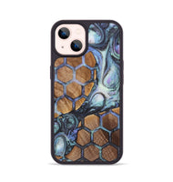 iPhone 14 Wood+Resin Phone Case - Marlon (Pattern, 721943)