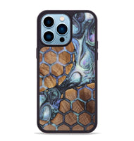 iPhone 14 Pro Max Wood+Resin Phone Case - Marlon (Pattern, 721943)