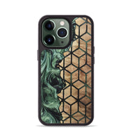 iPhone 13 Pro Wood+Resin Phone Case - Miranda (Pattern, 721944)