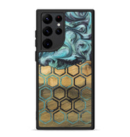 Galaxy S22 Ultra Wood+Resin Phone Case - Estelle (Pattern, 721945)