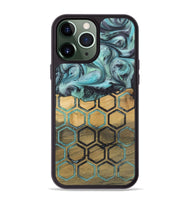 iPhone 13 Pro Max Wood+Resin Phone Case - Estelle (Pattern, 721945)