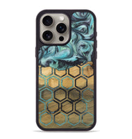 iPhone 15 Pro Max Wood+Resin Phone Case - Estelle (Pattern, 721945)