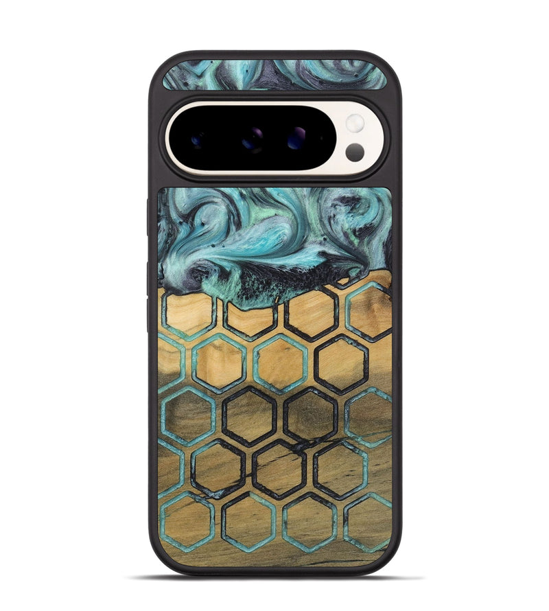 Pixel 9 Pro Wood+Resin Phone Case - Estelle (Pattern, 721945)