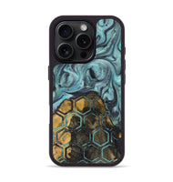 iPhone 16 Pro Wood+Resin Phone Case - Lester (Pattern, 721949)