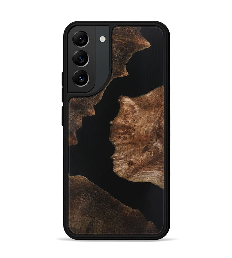 Galaxy S22 Plus Wood+Resin Phone Case - Farrah (Pure Black, 721971)