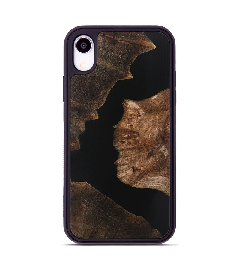 iPhone Xr Wood+Resin Phone Case - Farrah (Pure Black, 721971)