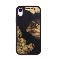 iPhone Xr Wood+Resin Phone Case - Madeline (Pure Black, 721979)