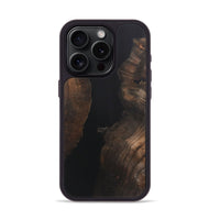 iPhone 15 Pro Wood+Resin Phone Case - Catherine (Pure Black, 721980)