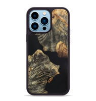 iPhone 14 Pro Max Wood+Resin Phone Case - Camron (Pure Black, 721981)