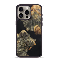 iPhone 15 Pro Max Wood+Resin Phone Case - Camron (Pure Black, 721981)