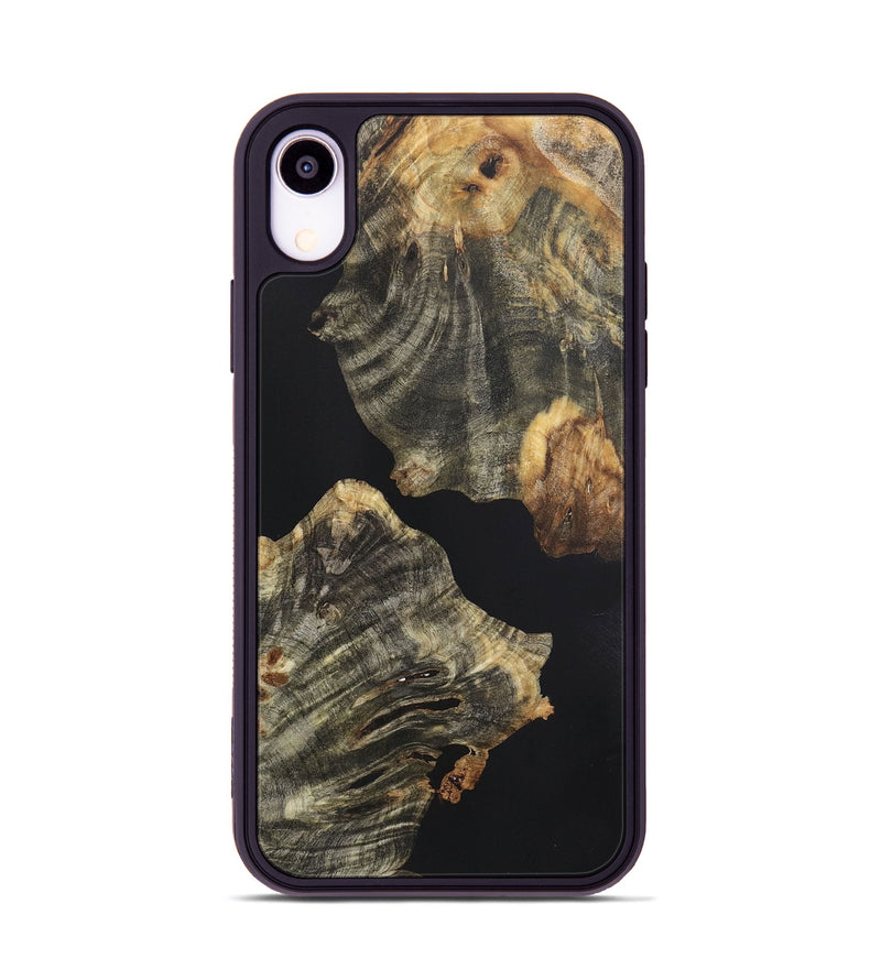 iPhone Xr Wood+Resin Phone Case - Camron (Pure Black, 721981)