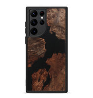 Galaxy S22 Ultra Wood+Resin Phone Case - Luis (Pure Black, 721982)