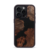 iPhone 15 Pro Wood+Resin Phone Case - Luis (Pure Black, 721982)