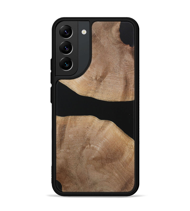 Galaxy S22 Plus Wood+Resin Phone Case - Yaretzi (Pure Black, 721983)