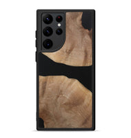 Galaxy S22 Ultra Wood+Resin Phone Case - Yaretzi (Pure Black, 721983)