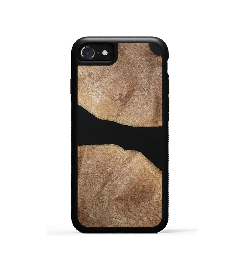 iPhone SE Wood+Resin Phone Case - Yaretzi (Pure Black, 721983)