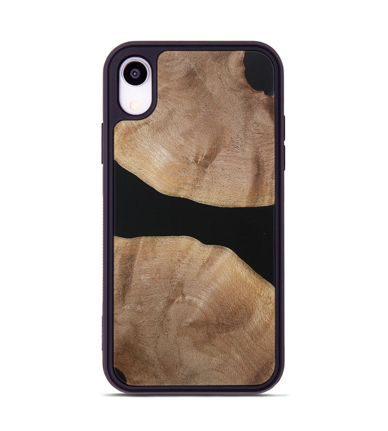 iPhone Xr Wood+Resin Phone Case - Yaretzi (Pure Black, 721983)